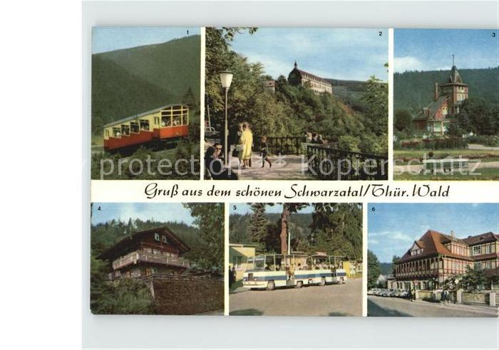 Schwarzatal Oberweissbacher Bergbahn Schloss und Hotel Schwarzburg Schweizerhaus