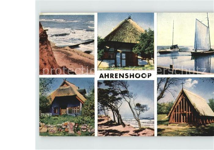 Ahrenshoop Ostseebad Hohes Ufer Hafen Dornenhaus Am Vordarss Kirche