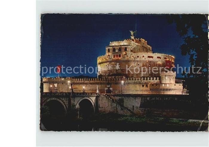 Roma Rom Sankt Engels Burg bei Nacht