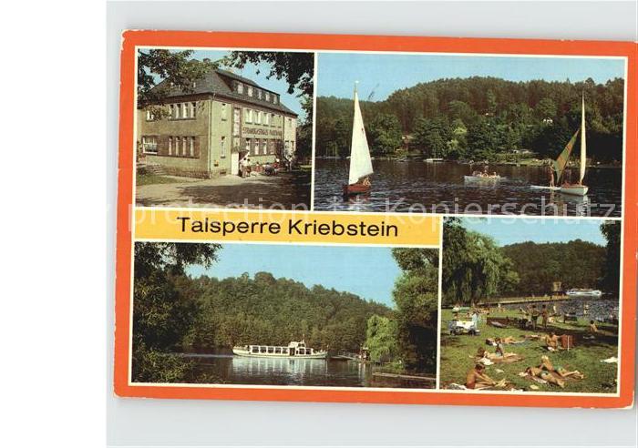 Kriebstein Strandgasthaus Wochenendsiedlung Fahrgastschiff Sachsen Freibad