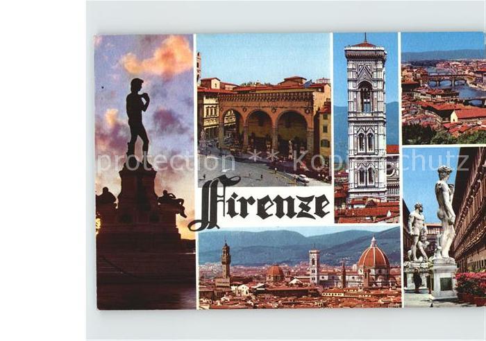 Firenze Florenz Gesamtansicht Denkmal Turm