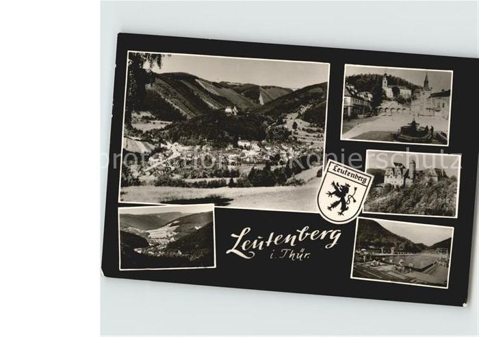 Leutenberg Thueringen Panorama Burg Freibad