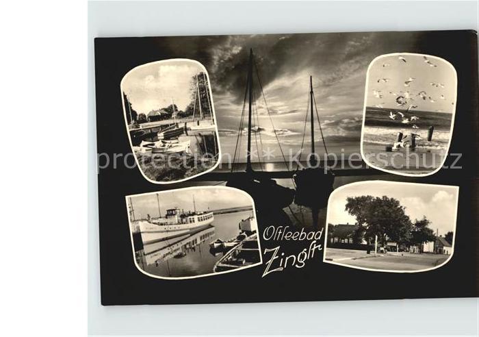 Zingst Ostseebad Hafen Brandung Personenschiff