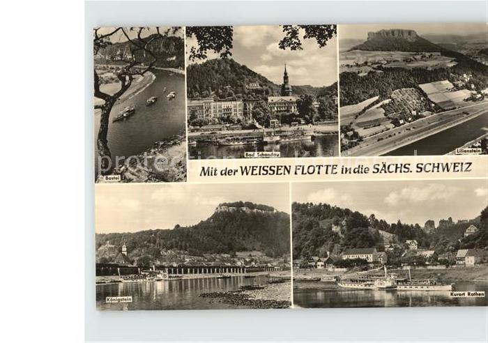 Bad Schandau Bastei Lilienstein Koenigstein Rathen