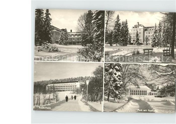 Bad Brambach Vogtlandhaus Fucik Heim Park mit Festhalle