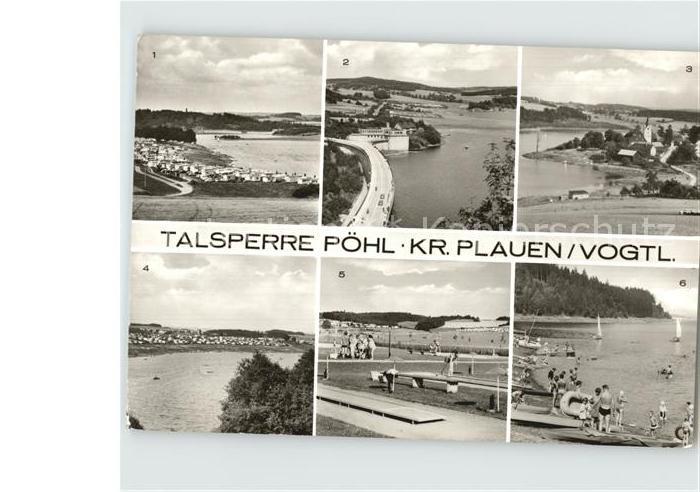 Poehl Vogtland Schlosshalbinsel Sperrmauer Radlerbucht Sportgarten