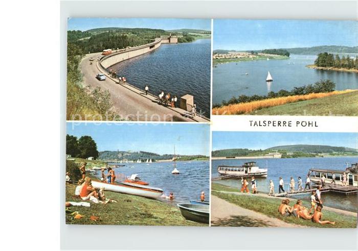 Poehl Vogtland Talsperre Staumauer Anlegestelle