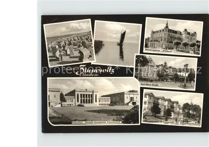 Zinnowitz Ostseebad Karl-Marx-Strasse Erhlungsheim Glueckauf