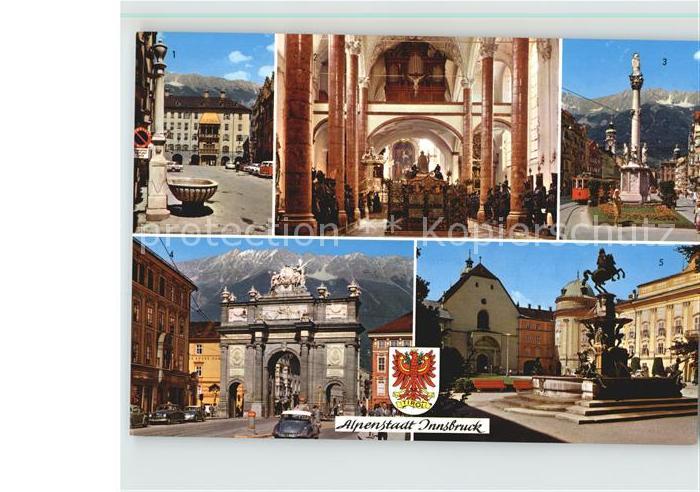 Innsbruck Herzog-Friedrich-Strasse Hofkirche Triumphpforte