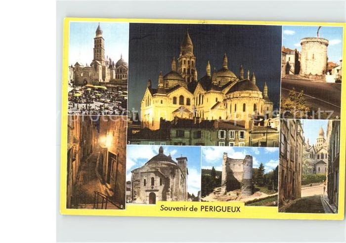 Perigueux Place Coderc la Cathedrale la Nuit Rue Mignot