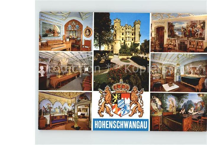 Hohenschwangau Koenigsschloss Authari- Brechta Tassozimmer