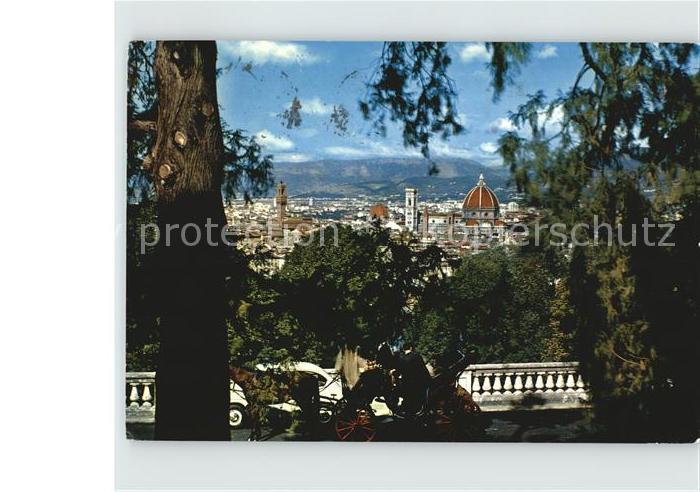 Firenze Florenz Von San Miniato al Monte gesehen