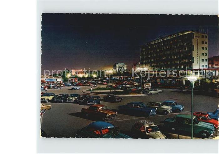 Riccione Patz Roma bei Nacht