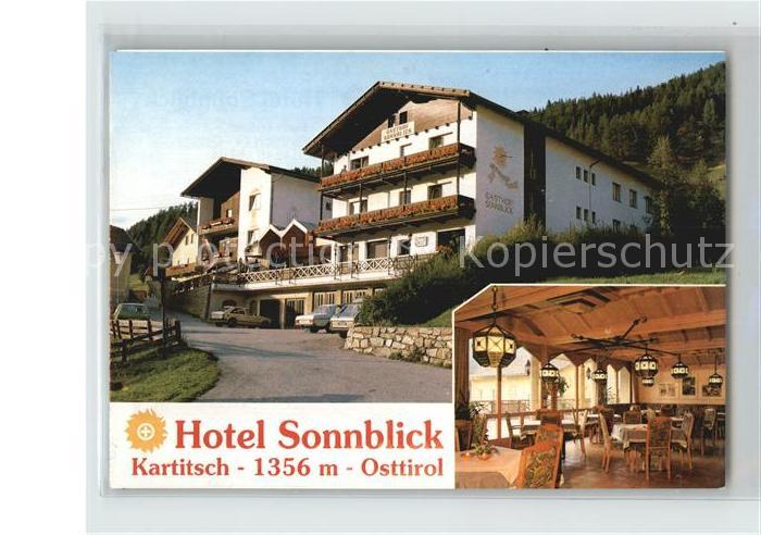 Kartitsch Hotel Sonnblick Panorama Aufklappkarte