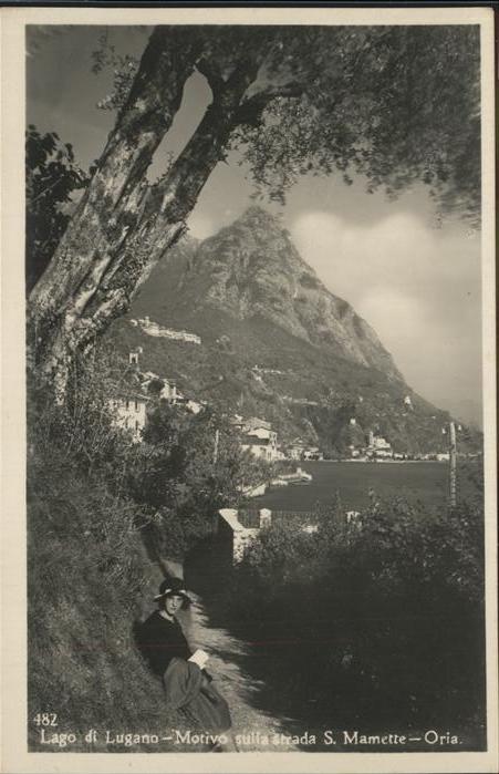 Lago di Lugano TI Strada S. Mamette-Oria