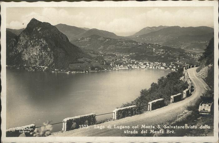Lago di Lugano TI Monte S. Salvatore STrada del Monte Bre