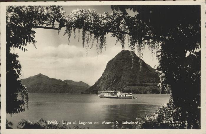 Lago di Lugano TI col Monte S. Salvatore