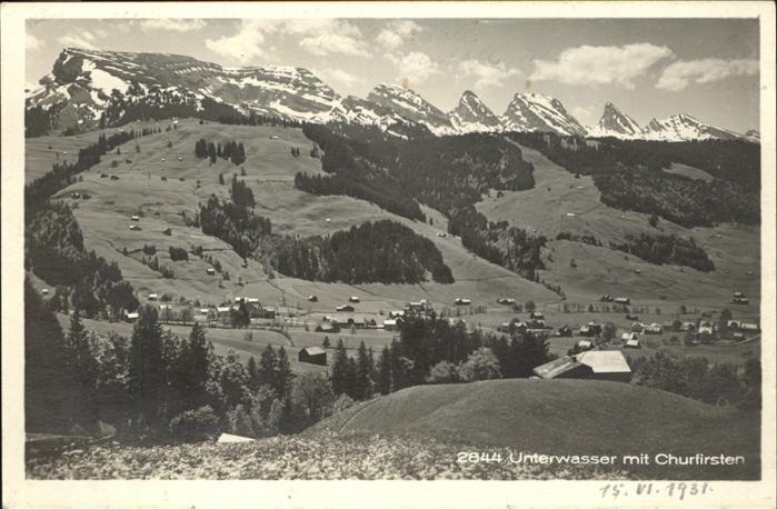 Unterwasser Toggenburg Panorama mit Churfirsten St Gallen