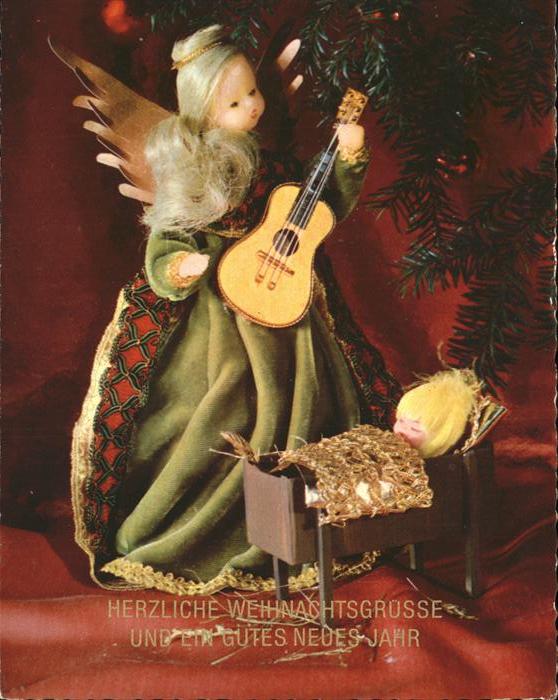 Weihnachten Gitarre Engel Puppen