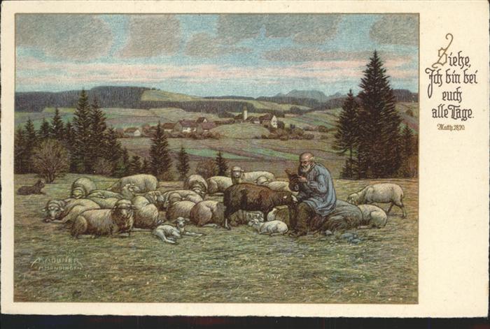 Christentum Matthäus 2820 Schafe