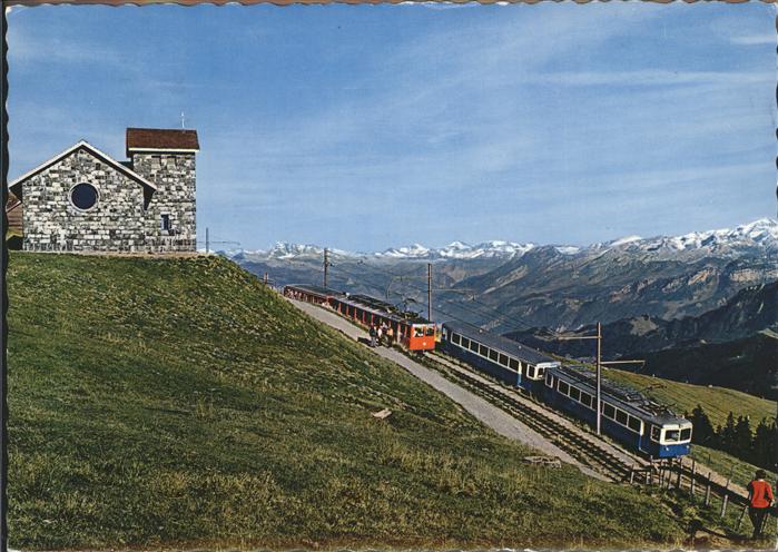 Eisenbahn Rigi Kulm Bergkapelle Vitznau