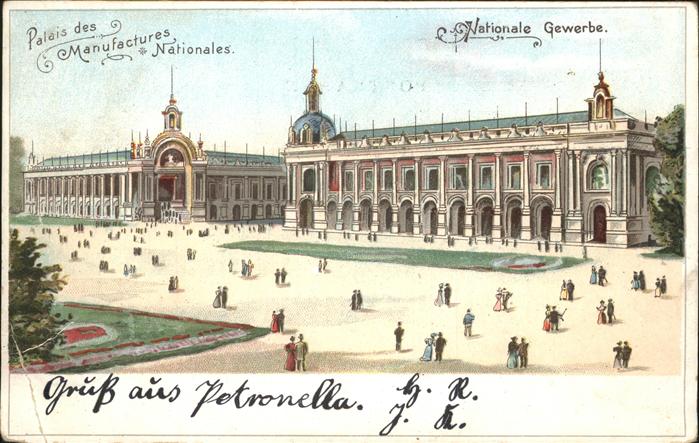 Exposition Universelle Paris 1900 Palais des Manufactures Nationales