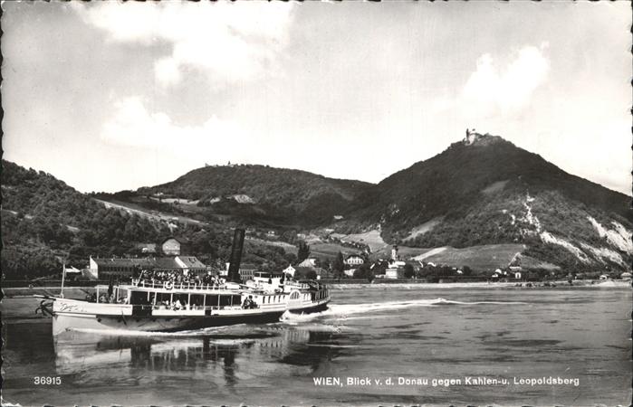 Dampfer Binnenschifffahrt Wien Kahlenberg Leopoldsberg