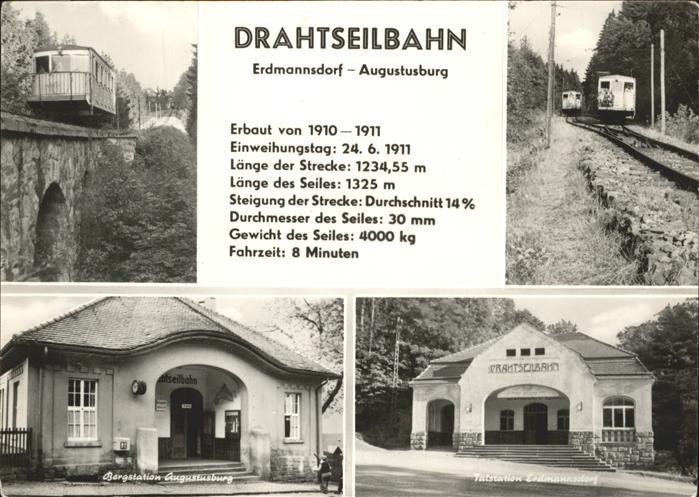 Bergbahn Drahtseilbahn Erdmannsdorf Augustusburg