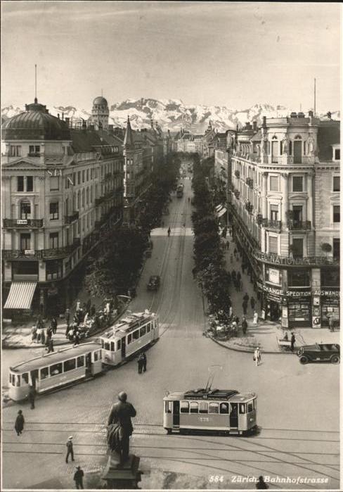 Strassenbahn Zürich Bahnhofstrasse