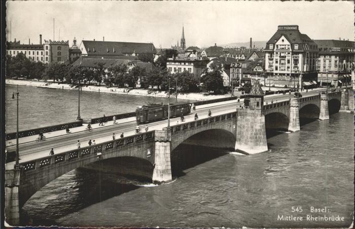 Strassenbahn Basel Mittlere Rheinbrücke