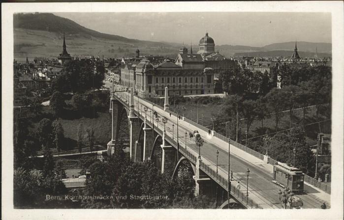 Strassenbahn Bern Kornhausbrücke Stadttheater
