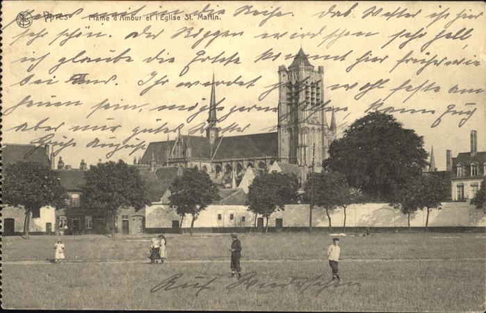 Ypern Ypres St. Martin Eglise Feldpost