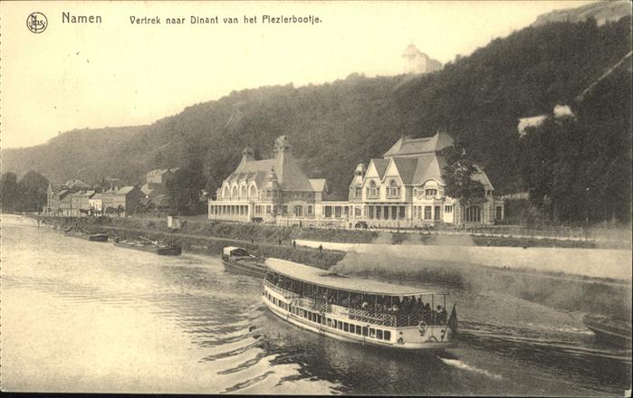 Namen Vertrek naar Dinant Plezierbootje Dampfschiff