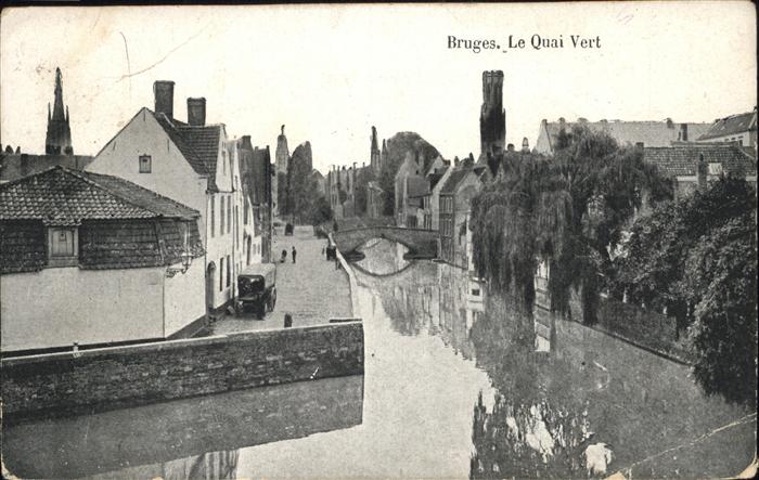 Bruges BRUGGE Belgie Quai Vert