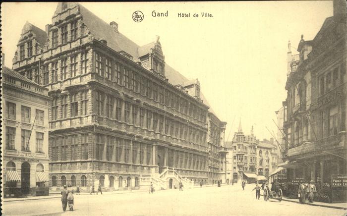 Gand Belgien Hotel de Ville Feldpost