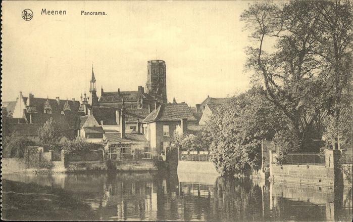 Meenen West-Vlaanderen Panorama Feldpost