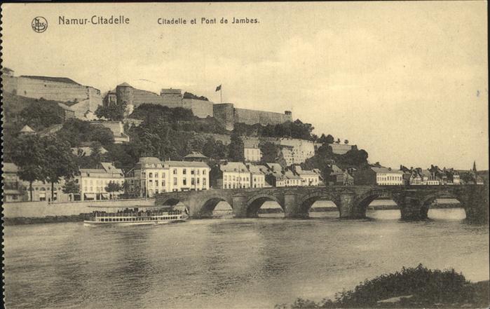 Namur Wallonie Citadelle Pont de Jambes Schiff