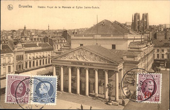 Bruxelles Bruessel Theatre Eglise Sainte Gudule