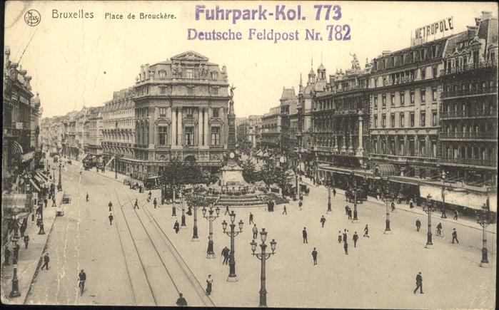 Bruxelles Bruessel Brouckere Feldpost