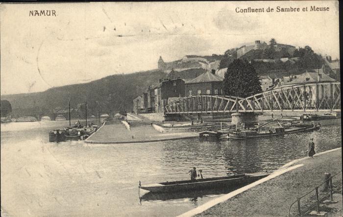 Namur Wallonie Confluent Sambre Meuse Bruecke