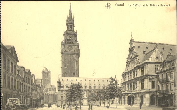 Gand Belgien Beffroi Theatre flamand