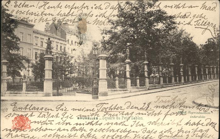 Bruxelles Bruessel Square Petit Sablon