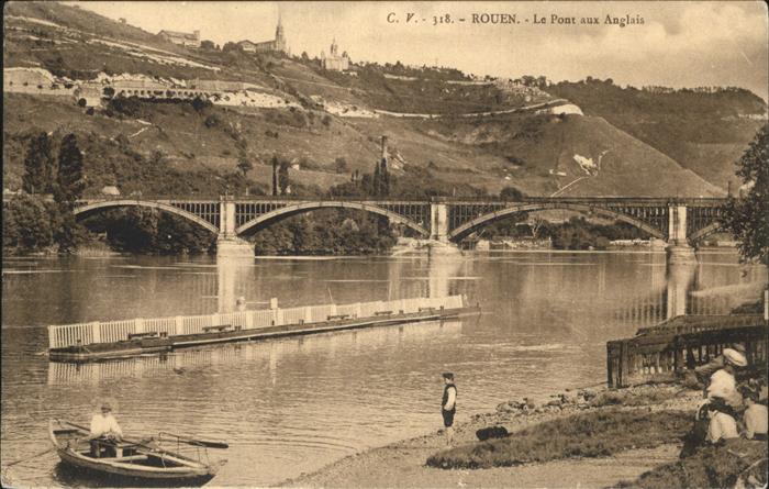 Rouen Pont aux Angalis Boot