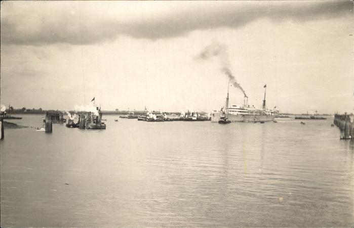 Antwerpen Anvers Hafen Dampfschiff
