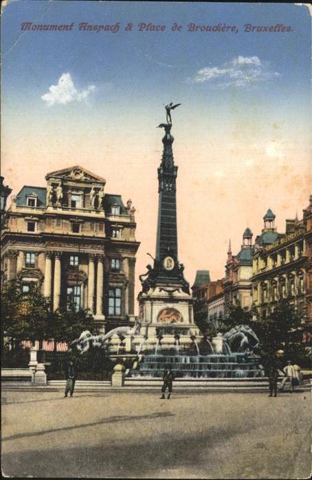Bruxelles Bruessel Monument Anspach Place Brouckere