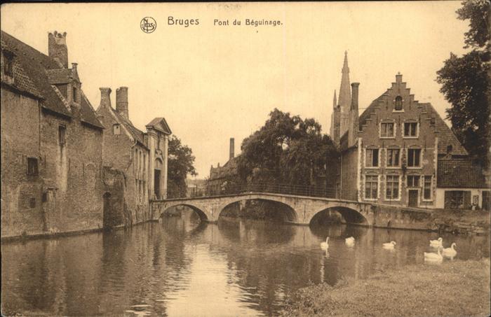 Bruges BRUGGE Belgie Pont du Beguinage