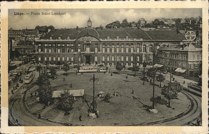 Liege Luettich Place Saint Lambert Strassenbahn