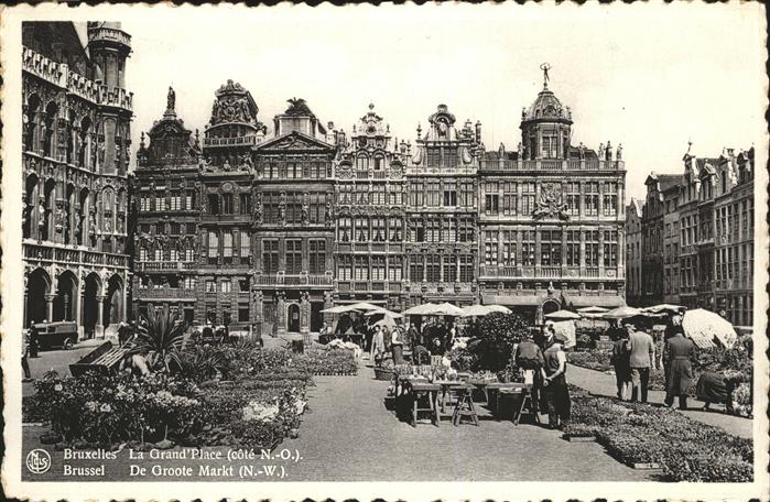Bruxelles Bruessel Grand Place Markt