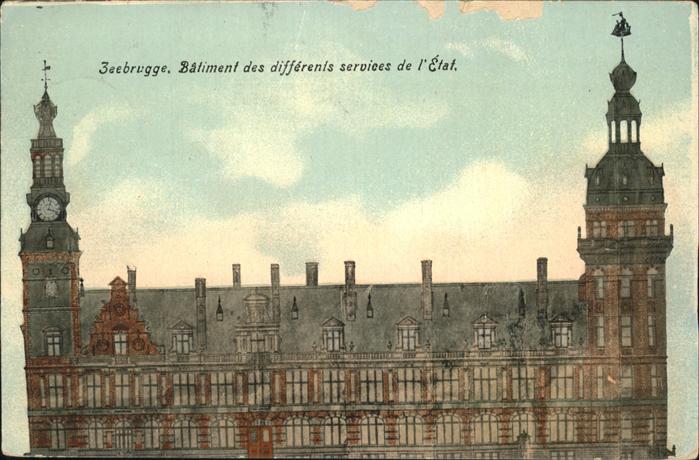Zeebrugge Batiment differents services Etat