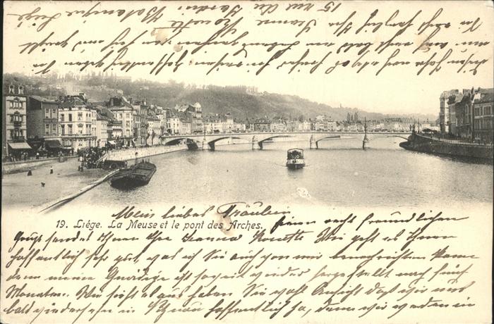 Liege Luettich Meuse pont des Arches